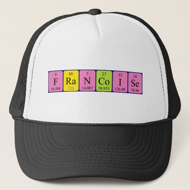 Francoise periodic table name hat (Front)