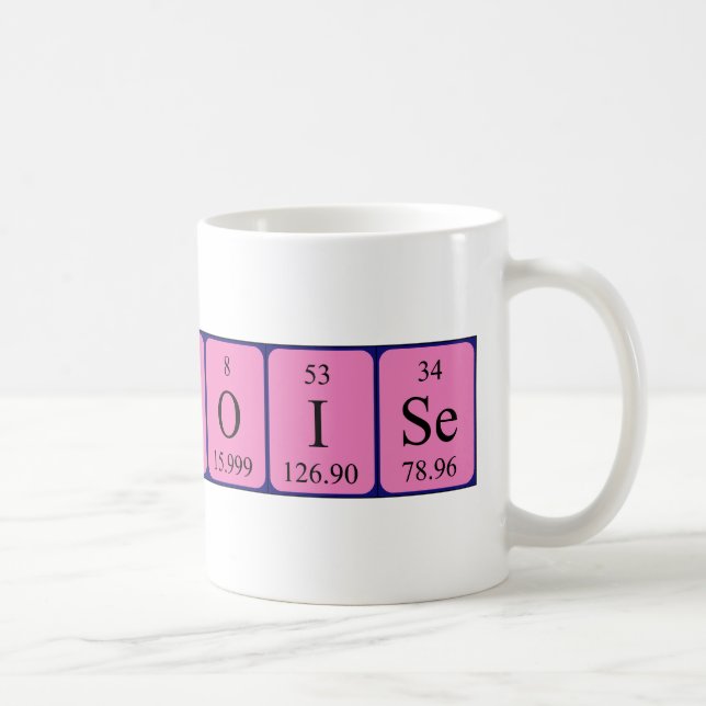 Francoise periodic table name mug (Right)