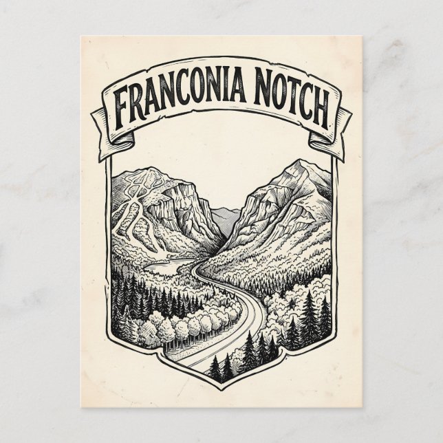 Franconia Notch Postcard (Front)