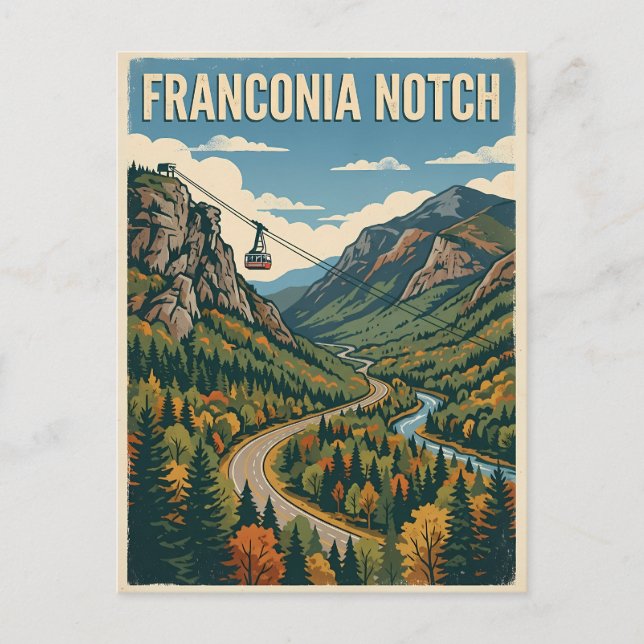 Franconia Notch Postcard (Front)