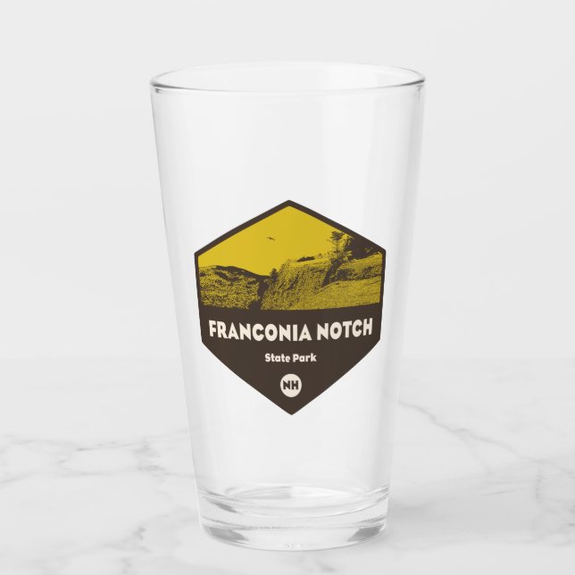 Franconia Notch State Park New Hampshire Glass (Front)