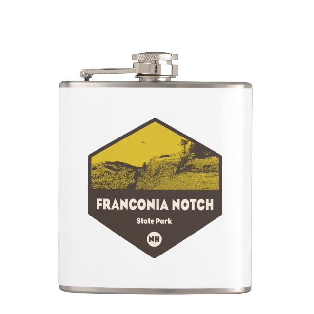 Franconia Notch State Park New Hampshire Hip Flask (Front)