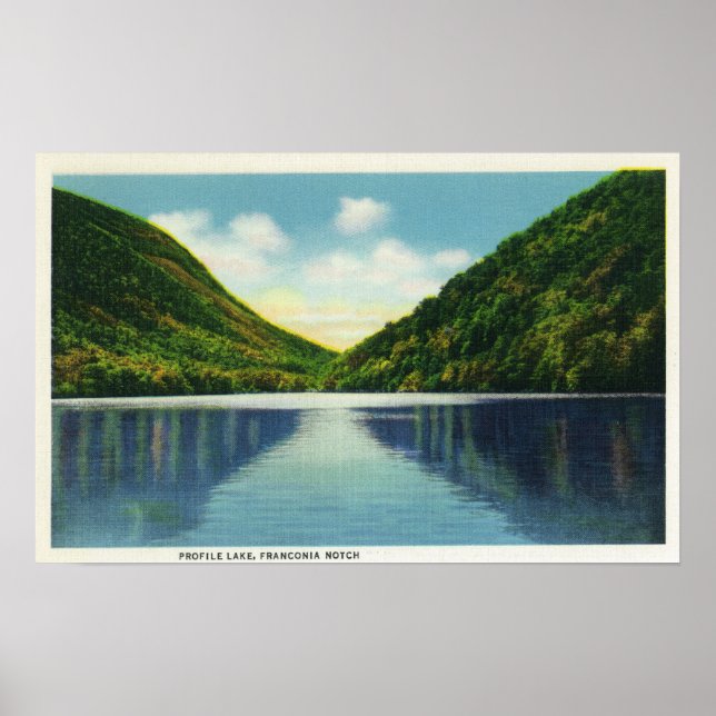 Franconia Notch State Park View of Profile Lake Poster (Front)
