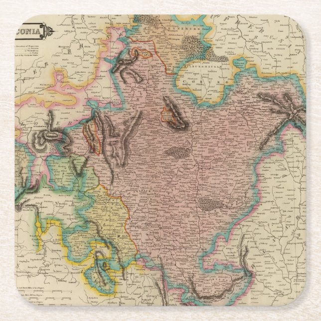 Franconia Square Paper Coaster (Front)