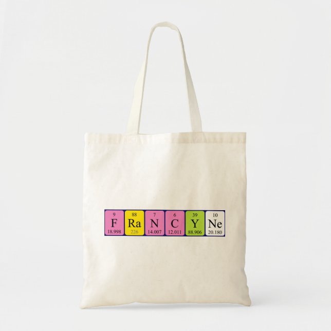 Francyne periodic table name tote bag (Front)