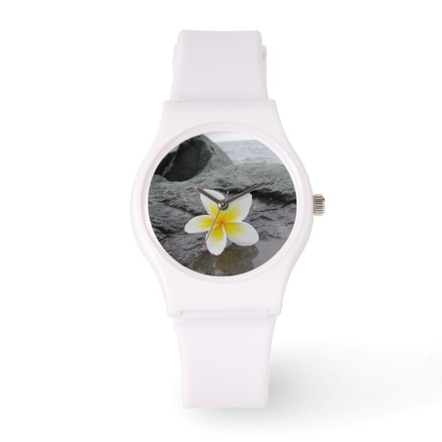 Frangipani Beach Wrist Watch (Front)