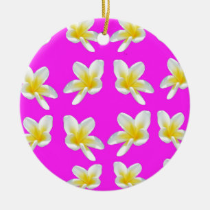 Frangipani_Blush,_ Ceramic Tree Decoration
