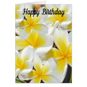 Frangipani Bouquet, Birthday Card
