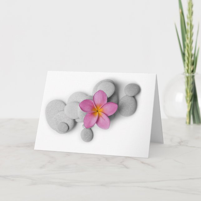 Frangipani Calm Card (Front)