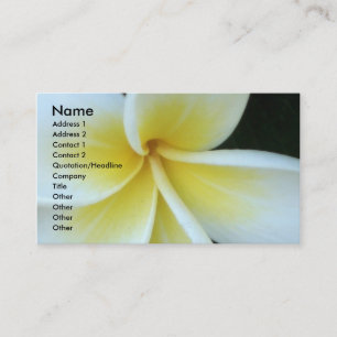 Frangipani flower Business Card