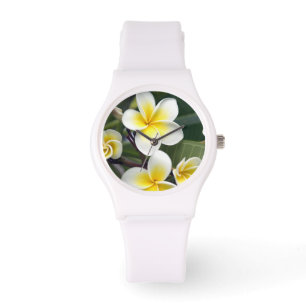 Frangipani flower Cook Islands Watch