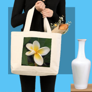 Frangipani Flower Shopping / Tote Bag