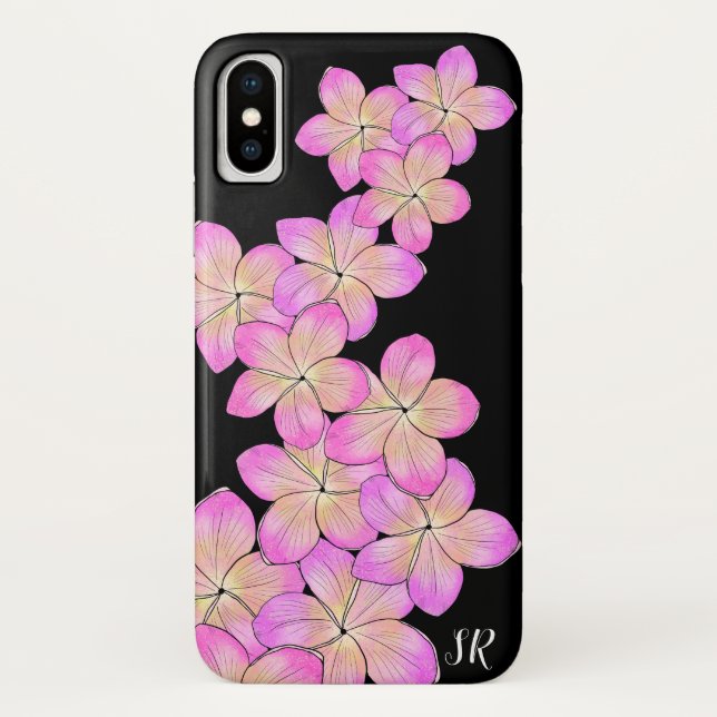 Frangipani Personalised Case-Mate iPhone Case (Back)