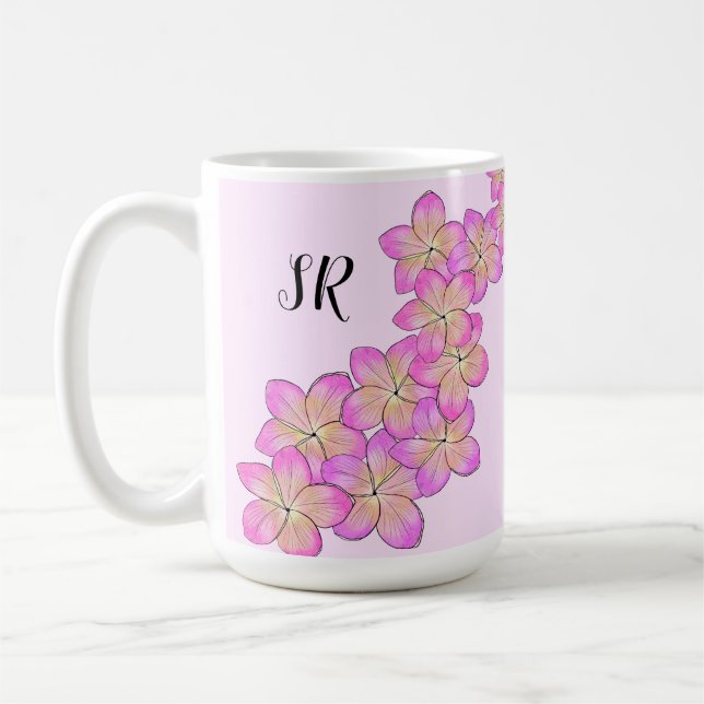 Frangipani Personalised Coffee Mug (Left)