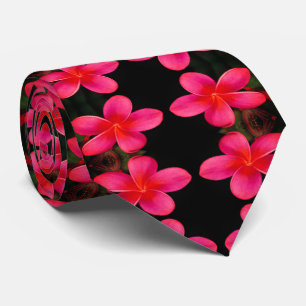 Frangipani Plumeria Tie