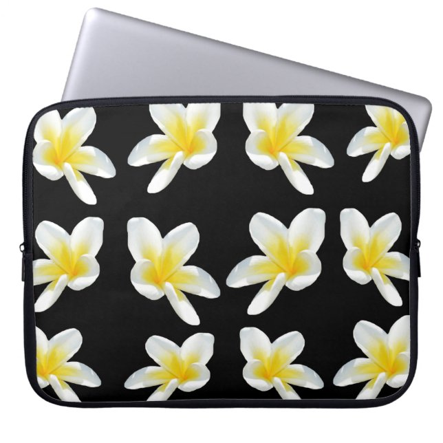 Frangipani, Sensation, Laptop Sleeve (Front)