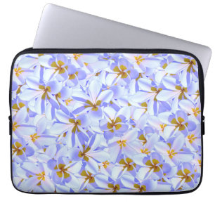 Frangipani Snowflakes, Laptop Sleeve