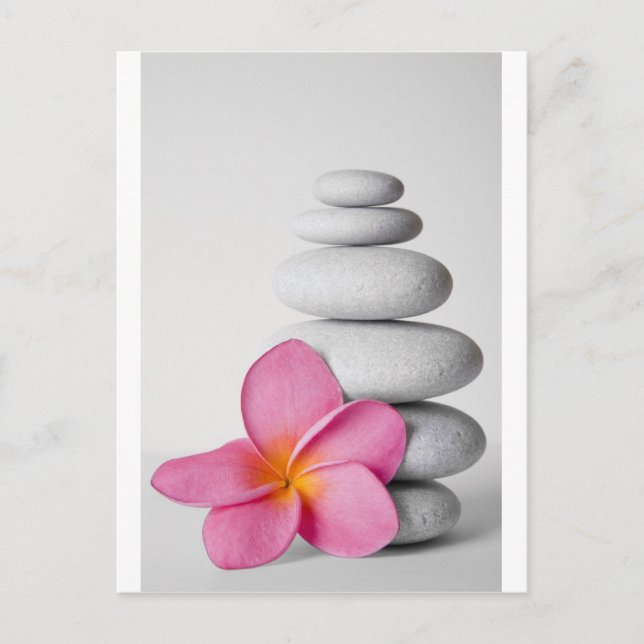 Frangipani Zen Postcard (Front)