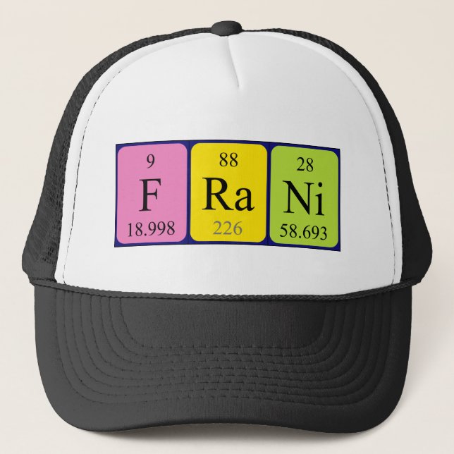 Frani periodic table name hat (Front)