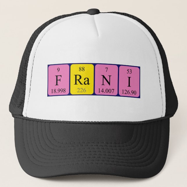 Frani periodic table name hat (Front)