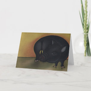 Frank aka Sir Francis Bacon by Robyn Feeley Card