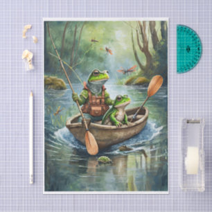 Frank and George Go Fishing, Fishing Frogs Tissue Paper