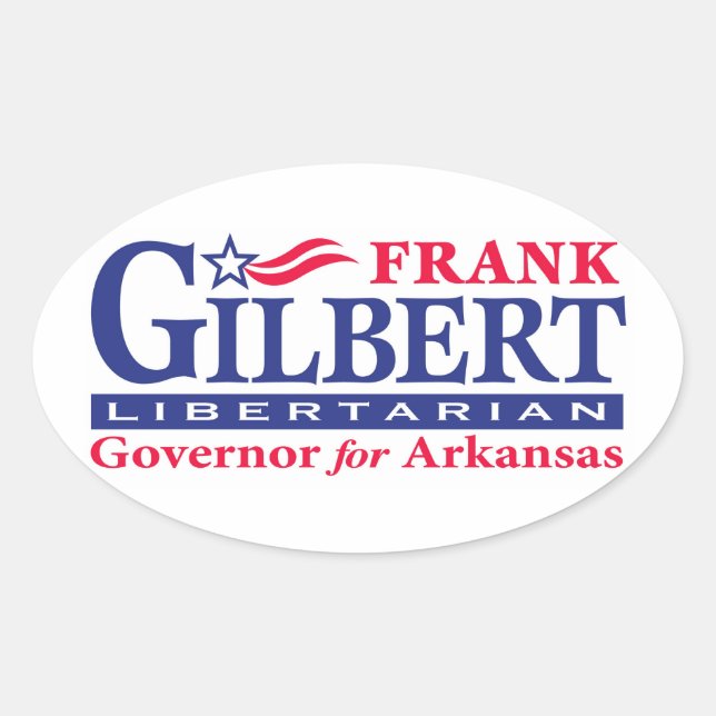 Frank Gilbert - Oval Oval Sticker (Front)