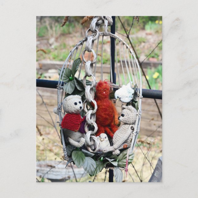 Frank, Leo and Mandarin Postcard (Front)