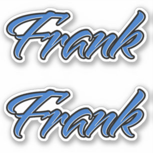 Frank Name blue sticker Sticker Stickerset