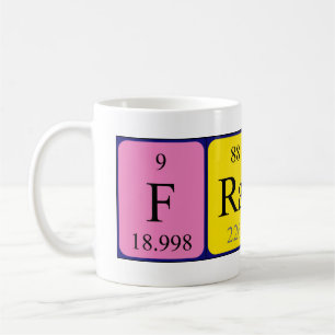 Frank periodic table name mug