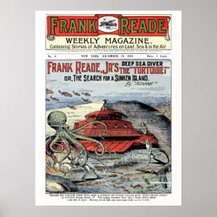 Frank Read Jr Futurist Sci-Fi, Issue 1-8, 1902 Poster