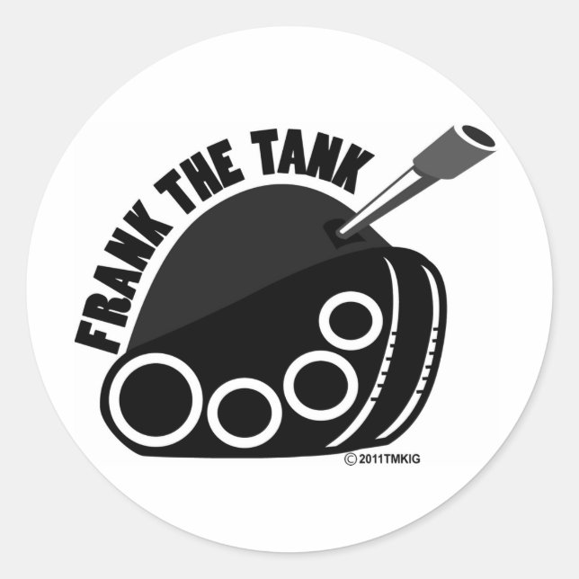 Frank The Tank Logo Sticker (Front)