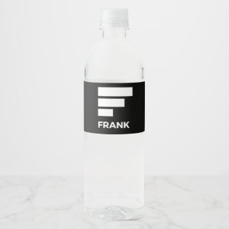 FRANK WATER BOTTLE LABEL