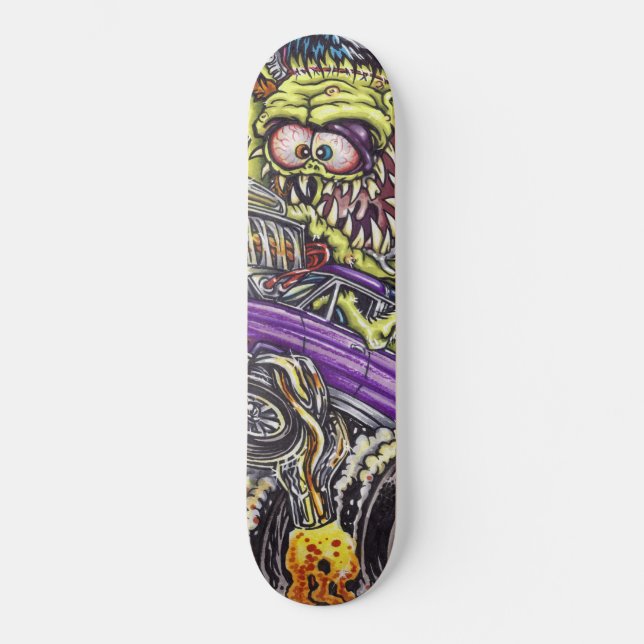 Franken Fink Hearse Skateboard Deck (Front)