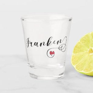 Franken, Franconia Flag Heart, Franconian Shot Glass