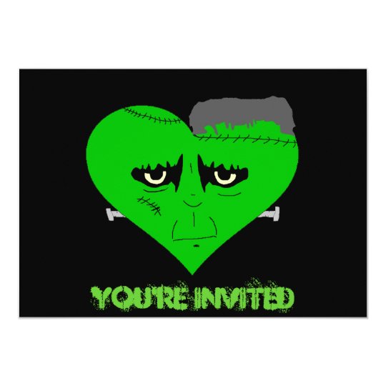Franken Heart Face Card