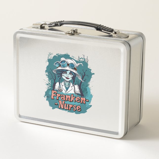 Franken-Nurse Metal Lunch Box (Front)