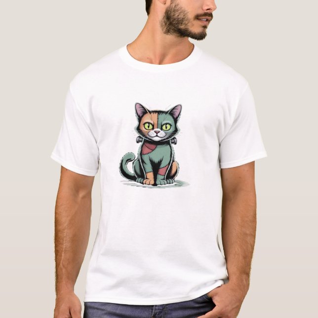 FrankenCat Oversized T-Shirt (Front)