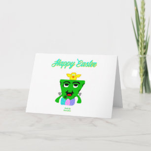 FrankenCheese Easter Horizontal Greeting Card