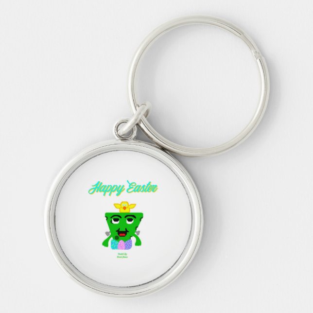 FrankenCheese Easter Premium Round Keychain (Front)