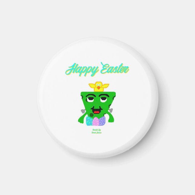 FrankenCheese Easter Round Magnet (Front)
