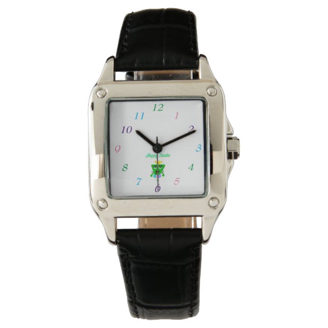FrankenCheese Easter Women's Brown Leather Watch (Front)