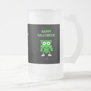 FrankenCheese Halloween Greetings Frosted Mug