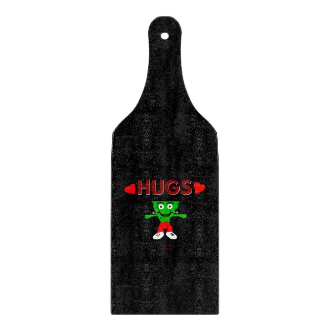 FrankenCheese Hugs Cutting Board Paddle (Front)
