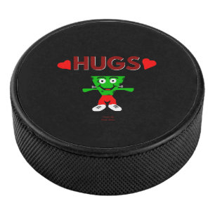FrankenCheese Hugs Hockey Puck