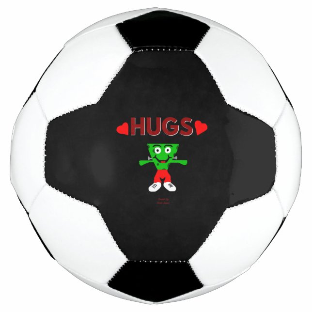 FrankenCheese Hugs Soccer Ball (Front)