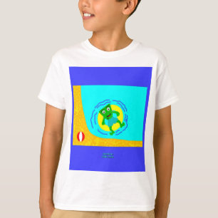 FrankenCheese Summer Boys White Basic T Shirt