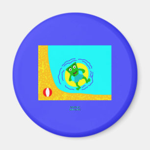 FrankenCheese Summer Round Magnet