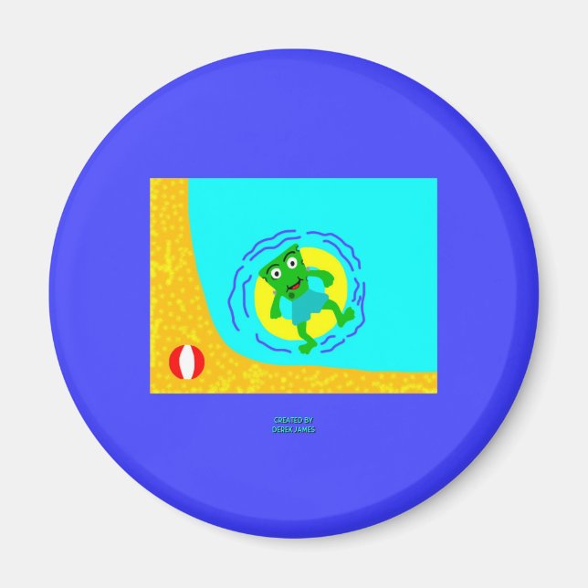 FrankenCheese Summer Round Magnet (Front)