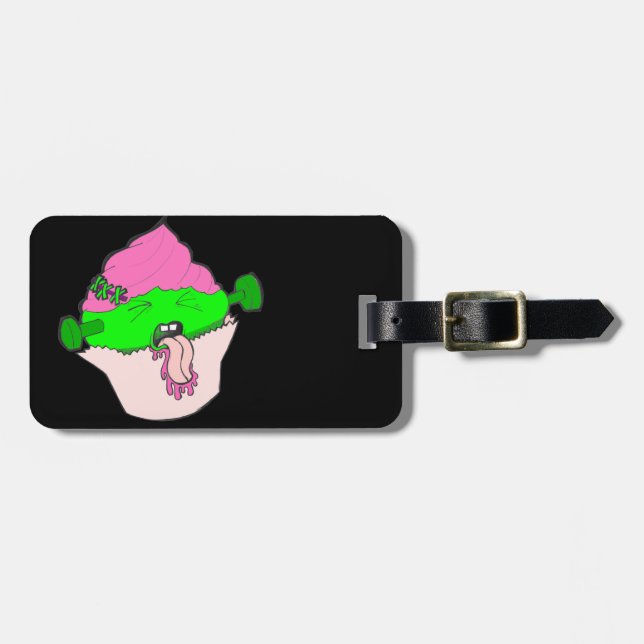 Frankencupcake Luggage Tag (Front Horizontal)
